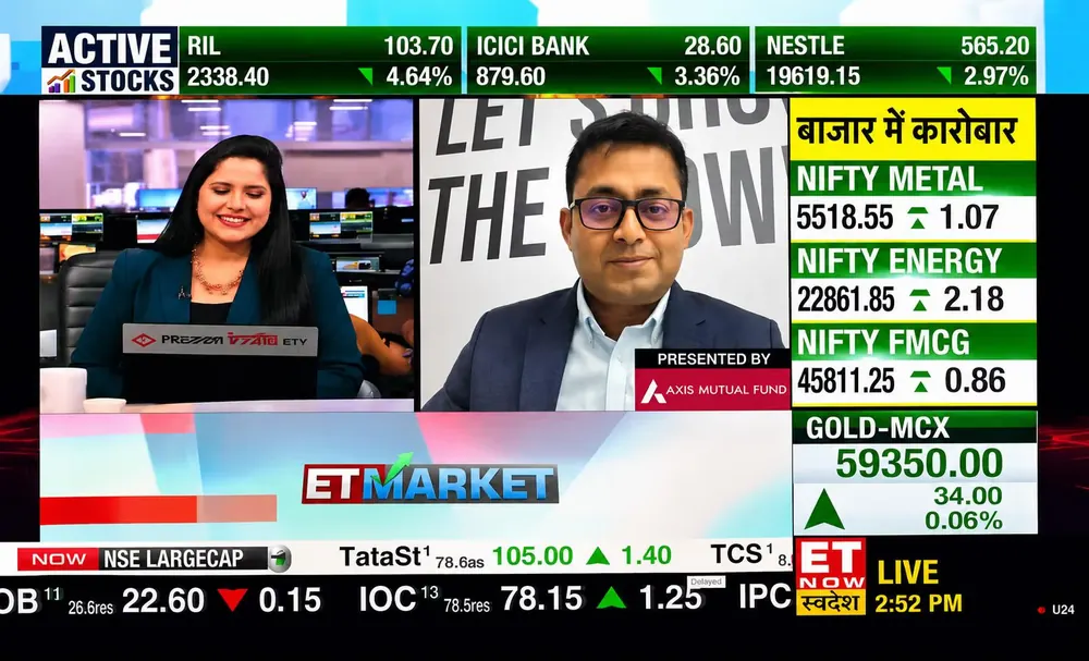 Kunal Ambasta of Liquide being interviewed on ET Now